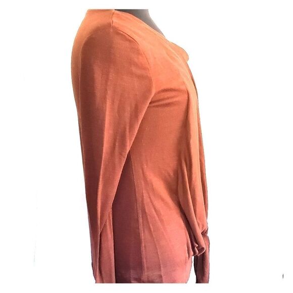 Avon Mark Long Sleeve Tie Front Blouse Small - Picture 2 of 4